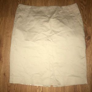 Khaki/Beige Pencil Skirt